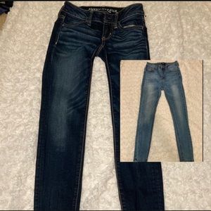 Pair of: Iris & American Eagle jeans